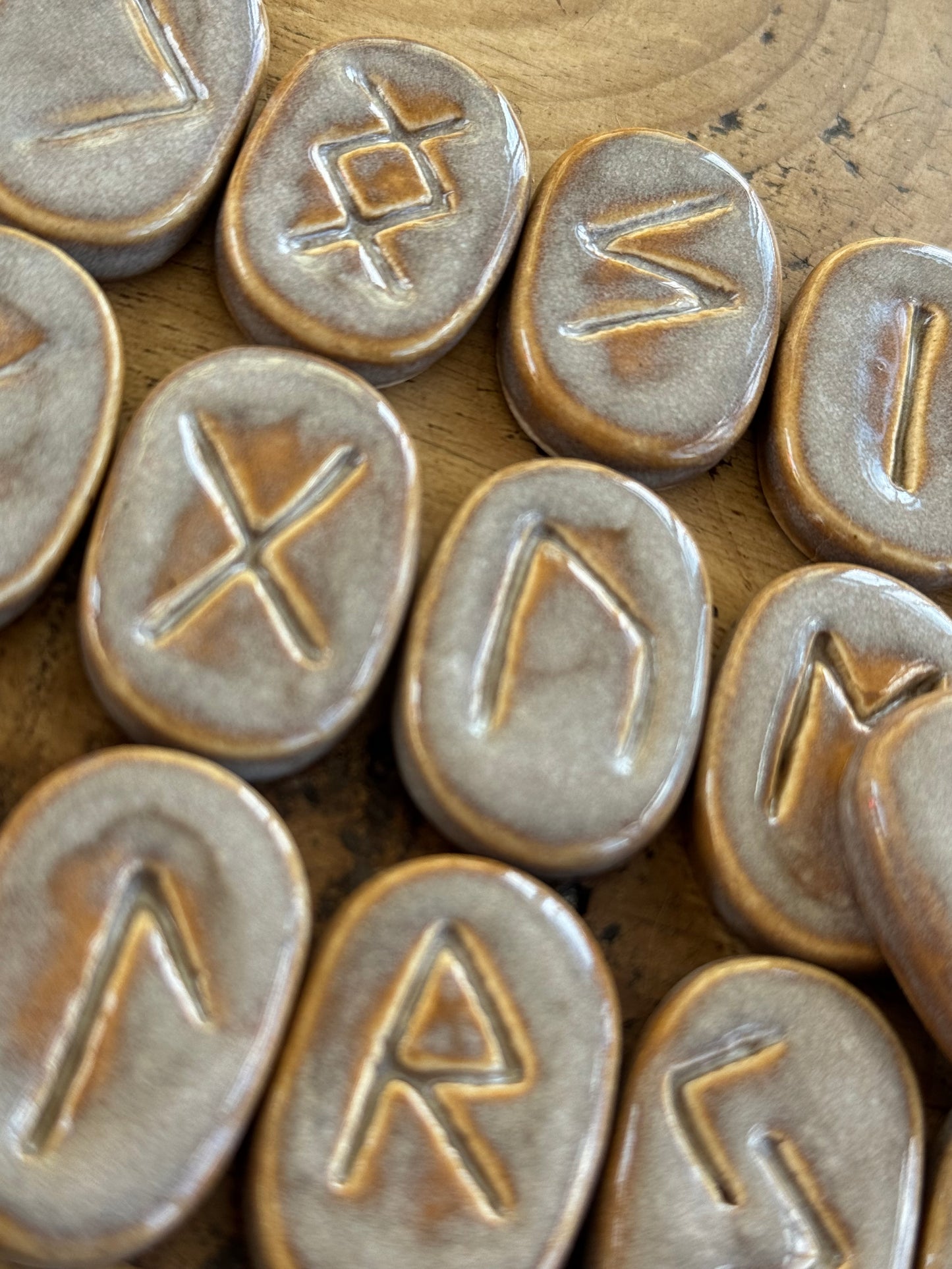Handcrafted Clay Runes - EARTH MIST