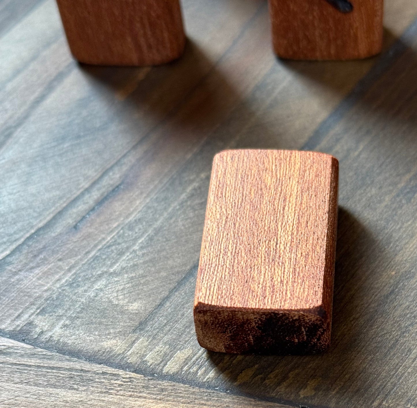 Handcrafted Wooden Rune Set – Reclaimed Sapele Hardwood (25 Runes)