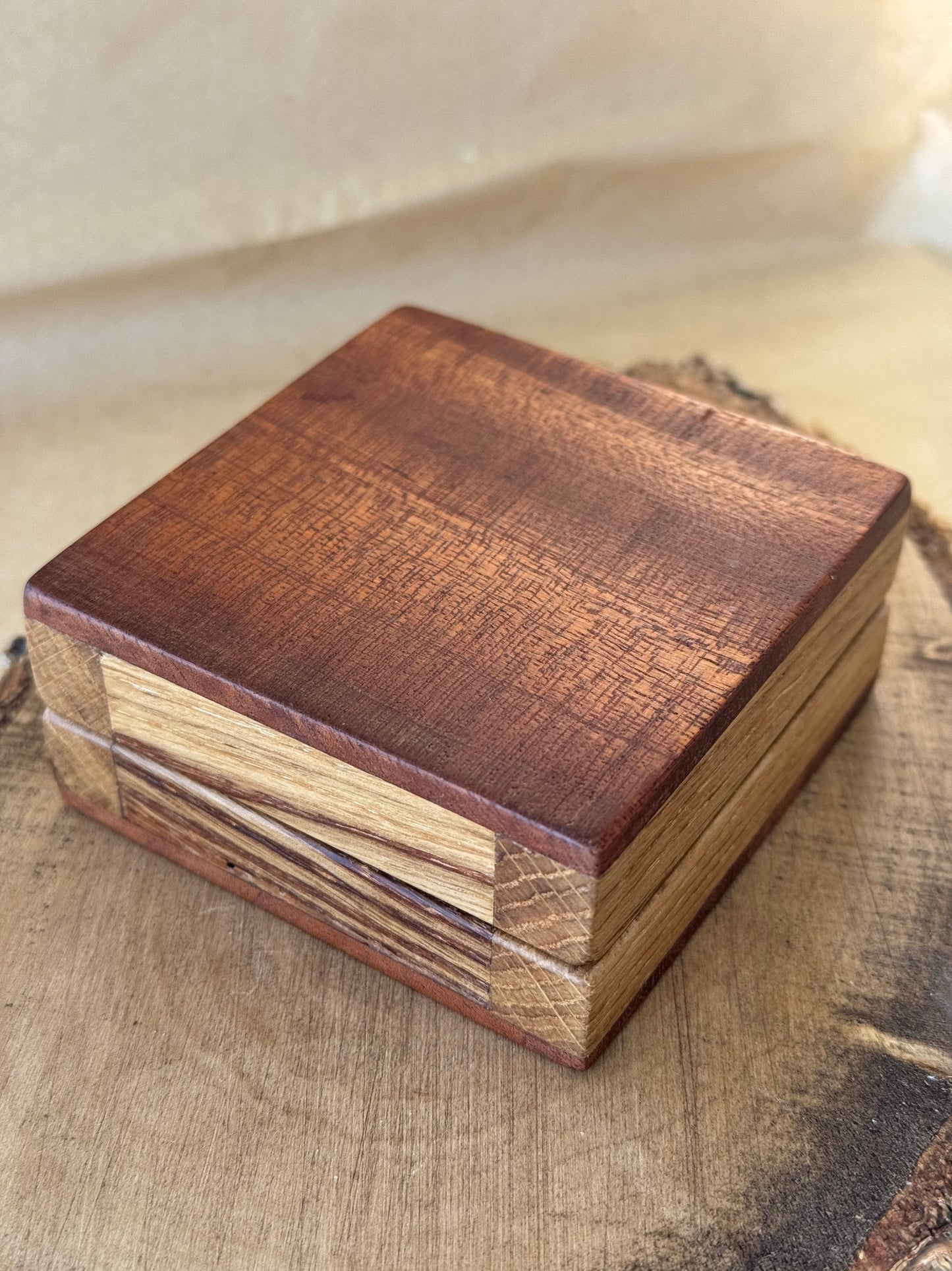 Handcrafted Rune Dice Casting Set - Bog Yew