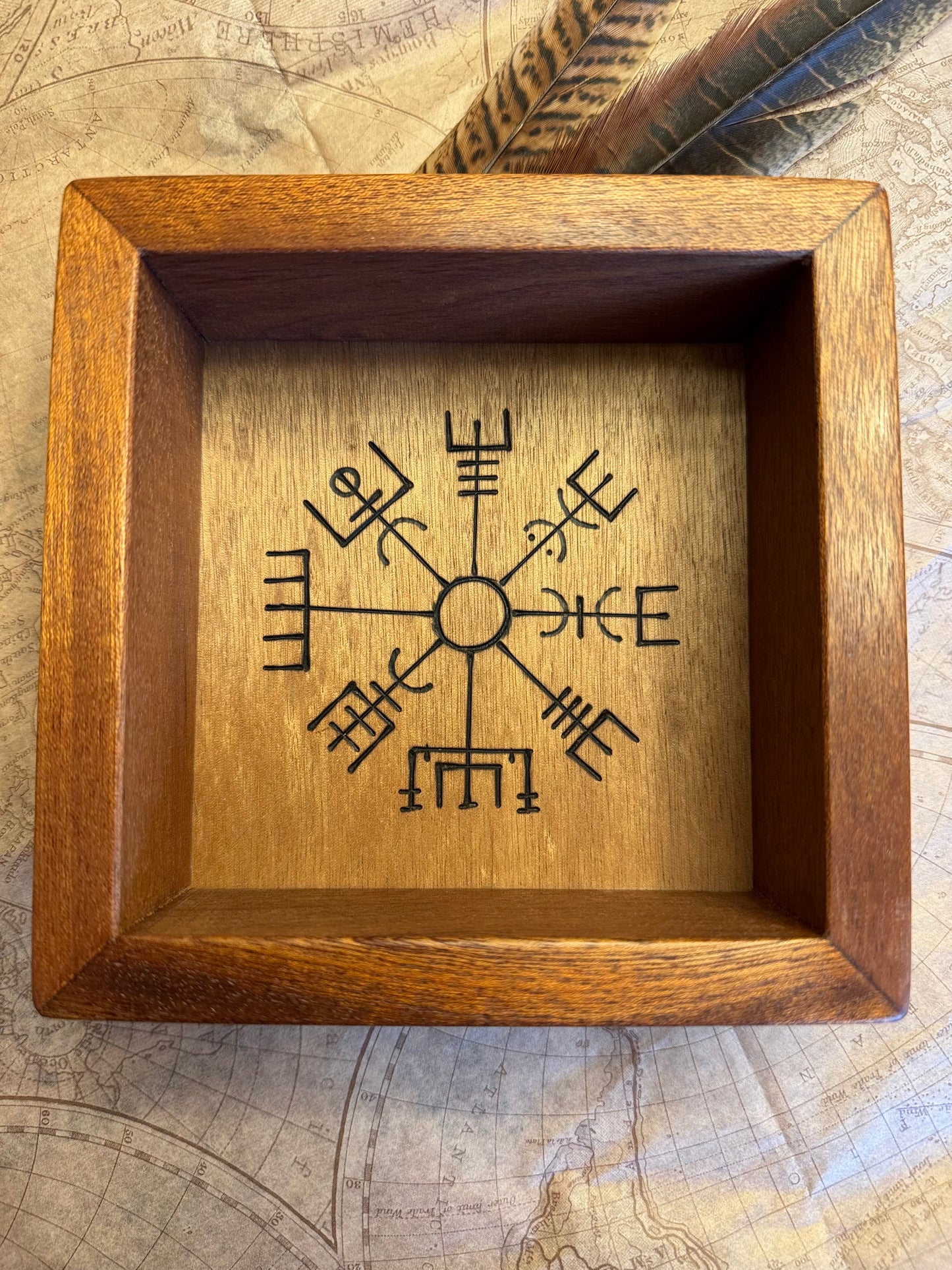 Mahogany Rune Casting Board - Small