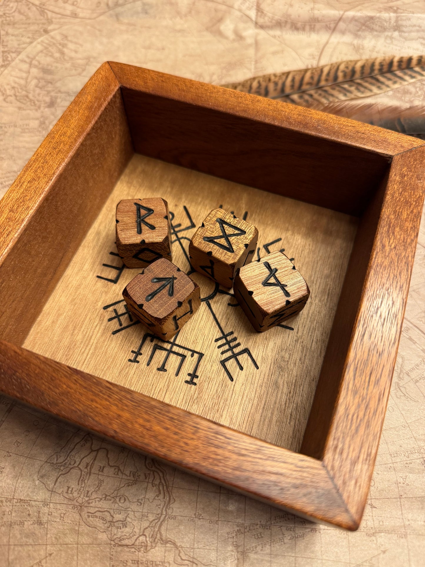 Mahogany Rune Casting Board - Small
