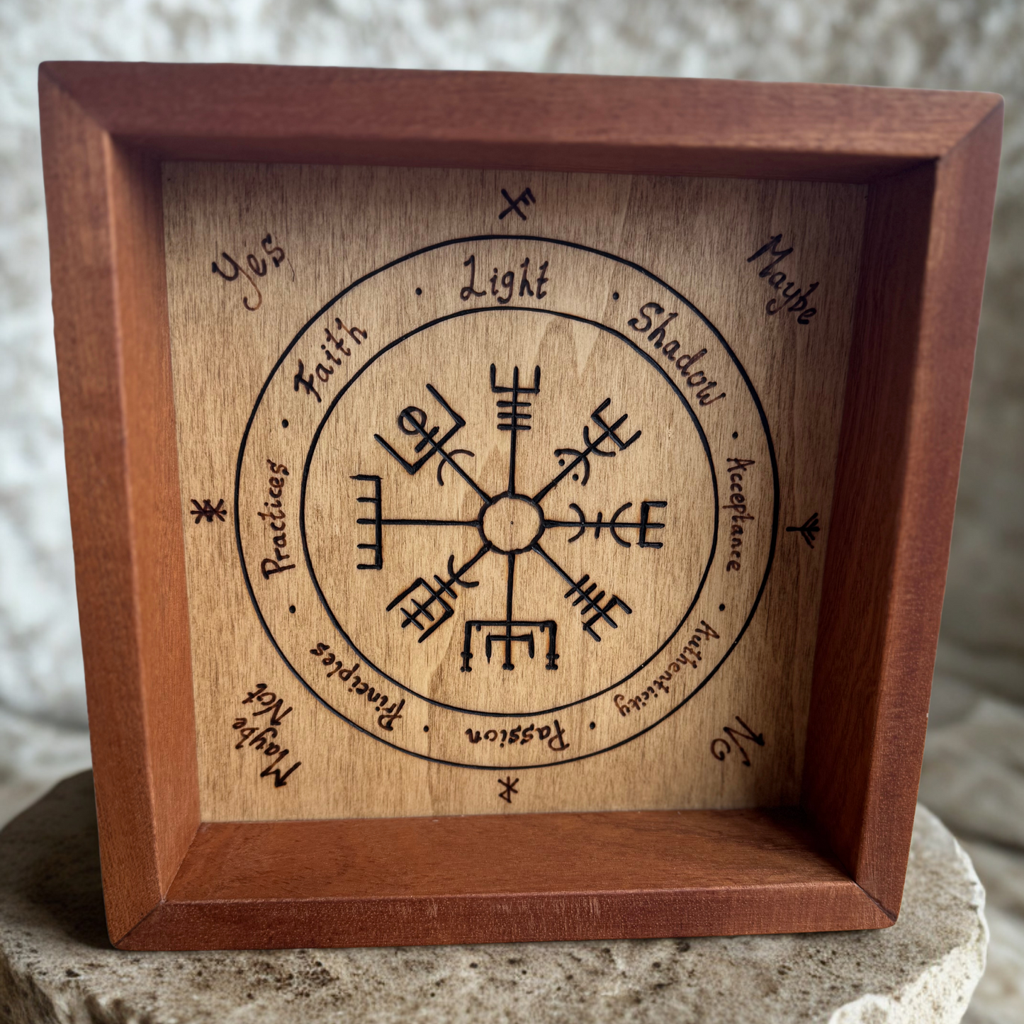 Mahogany Rune Casting Board - Large